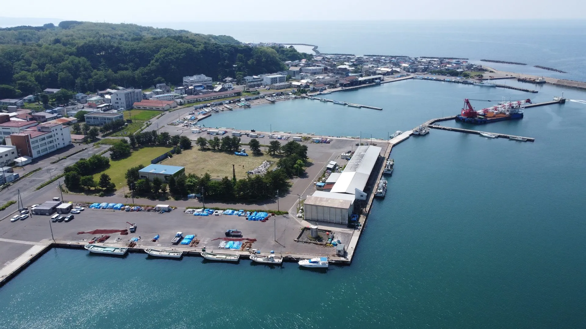 鰺ヶ沢温泉の風景