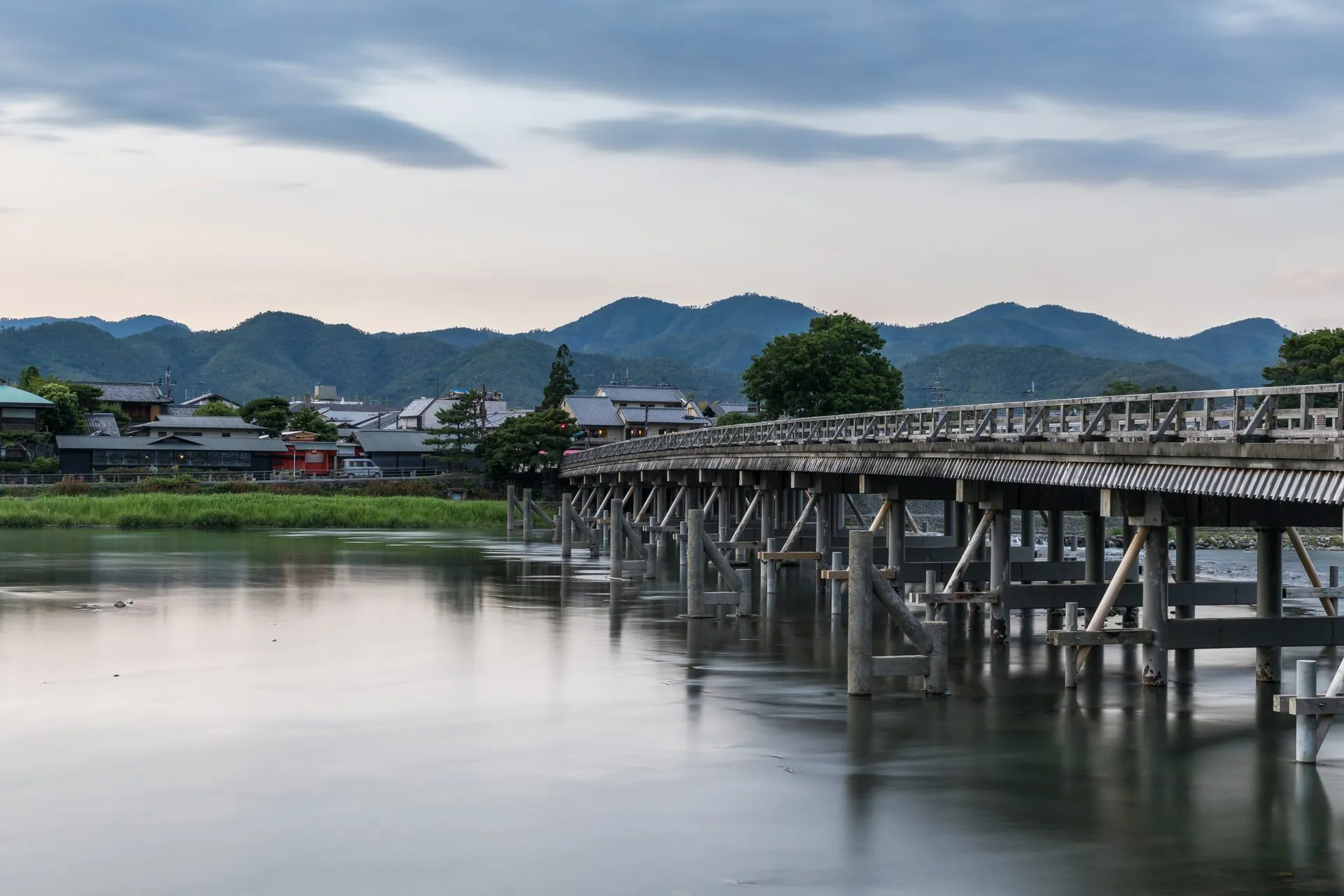 嵐山温泉の風景