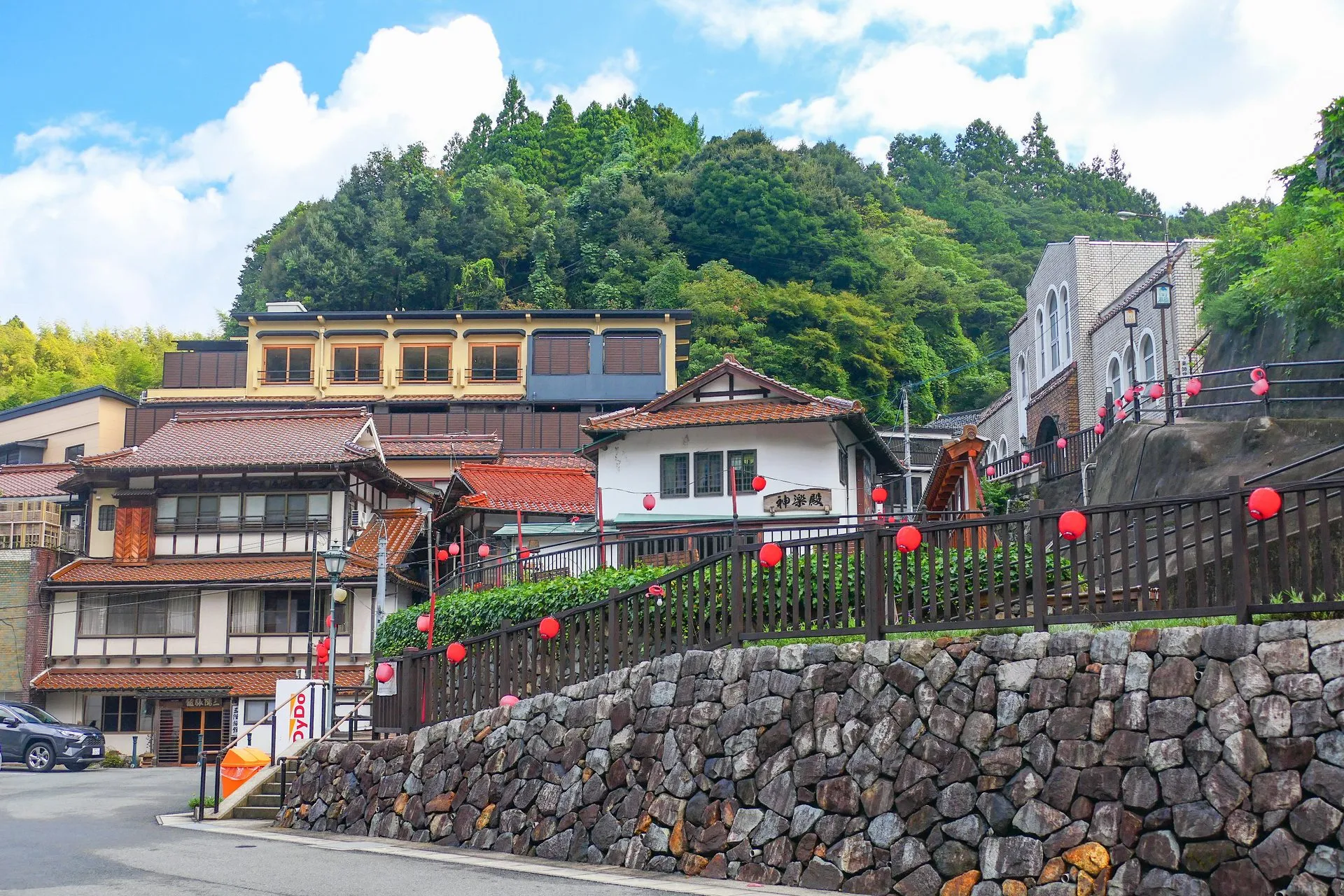 有福温泉の風景