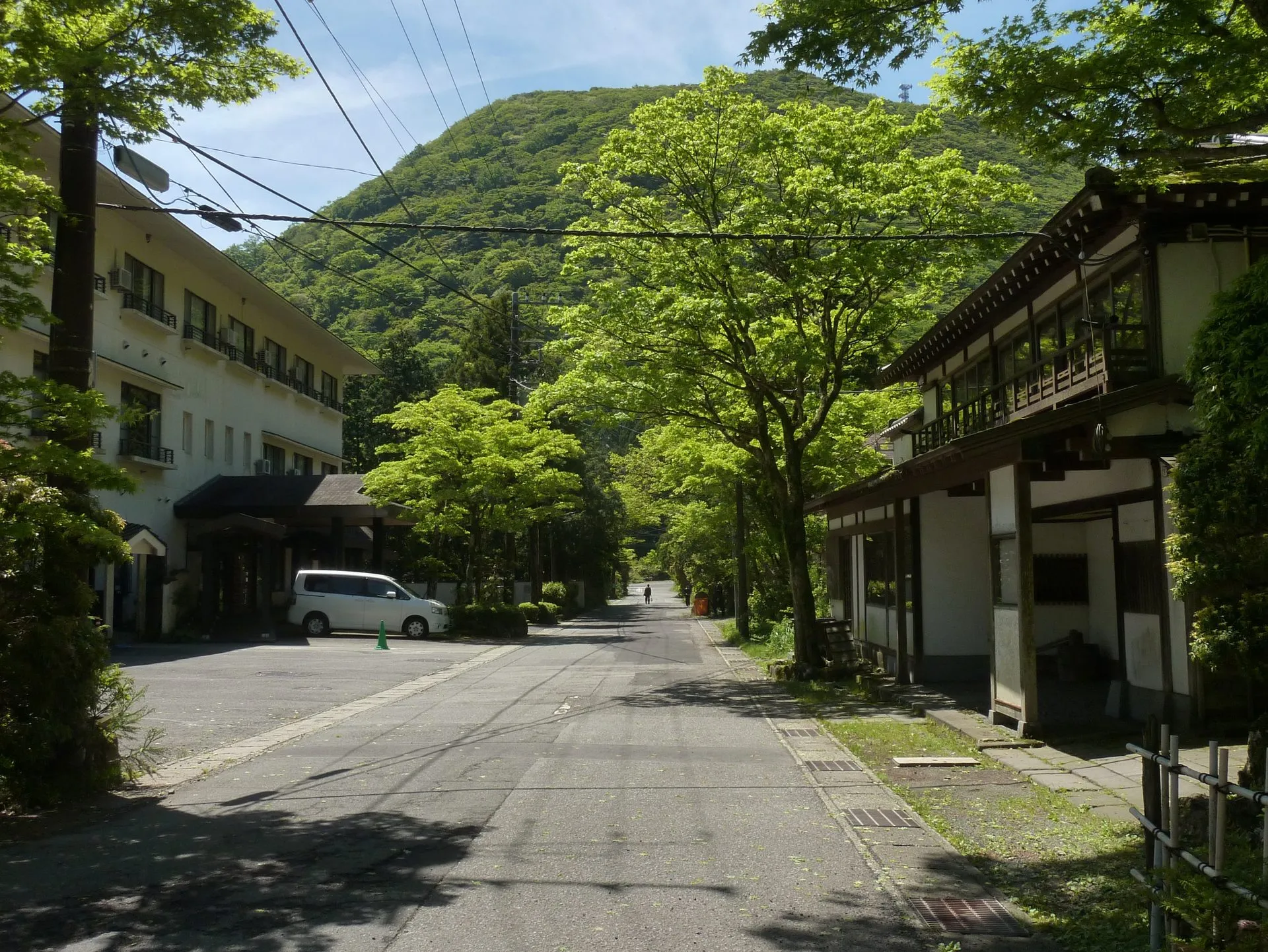 芦之湯温泉の風景