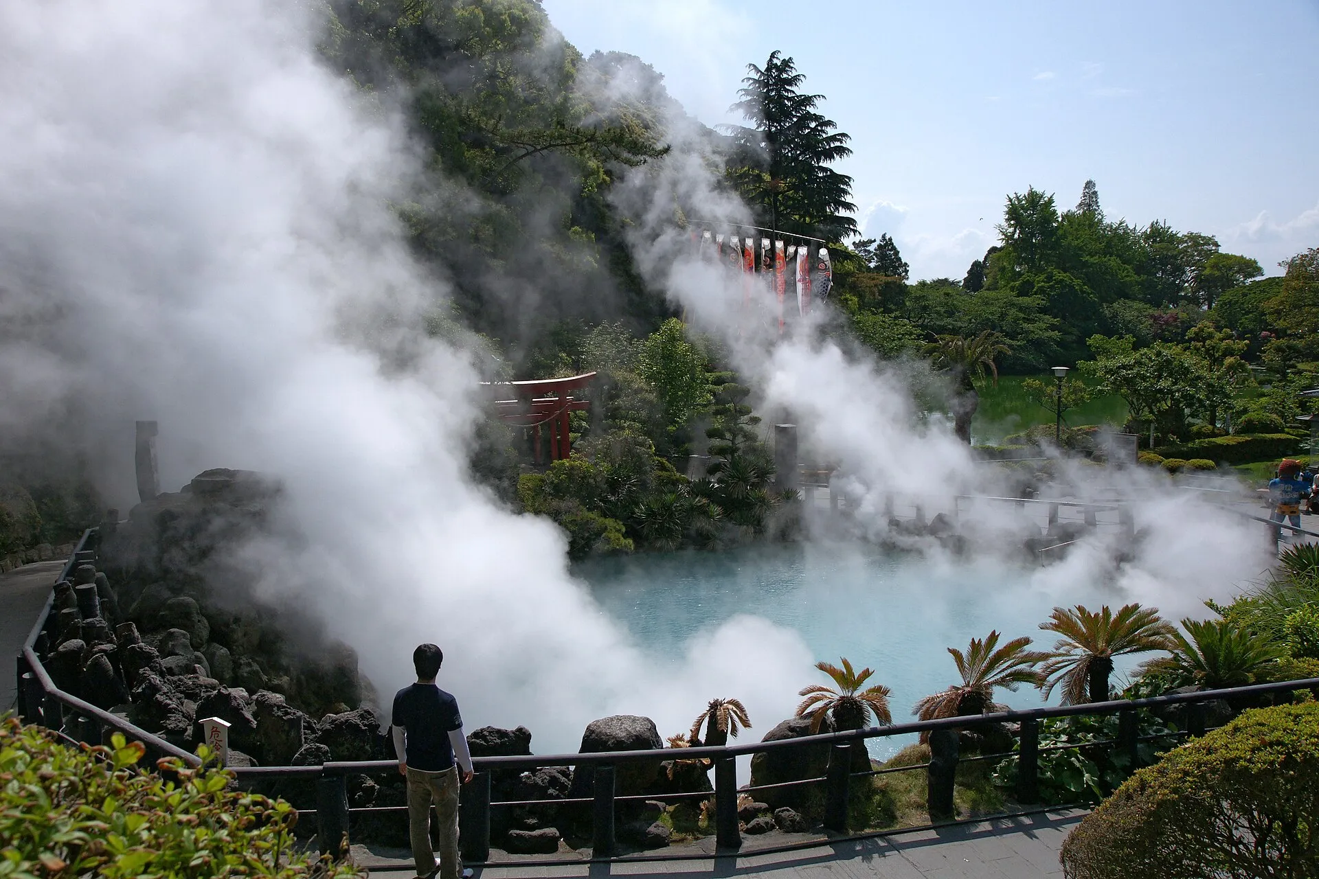 別府温泉の風景
