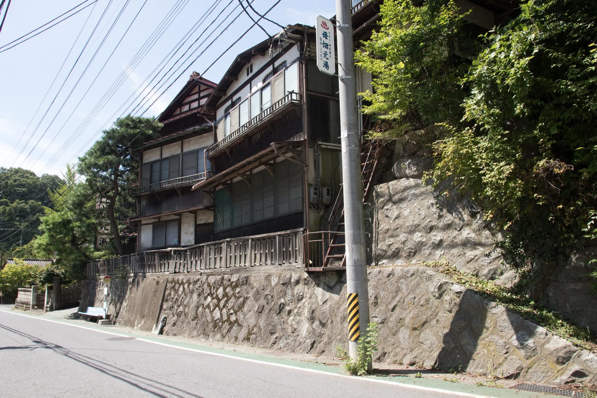 母畑温泉の風景