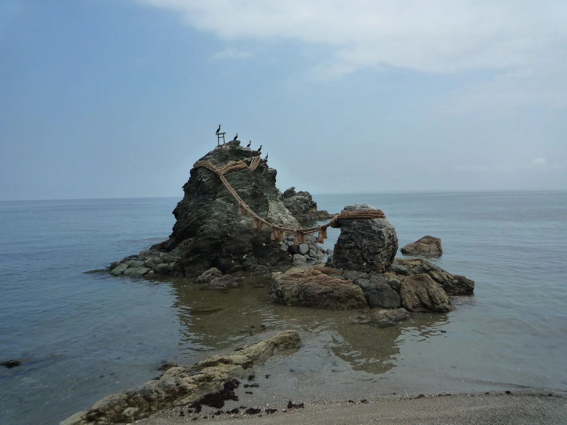 二見温泉の風景