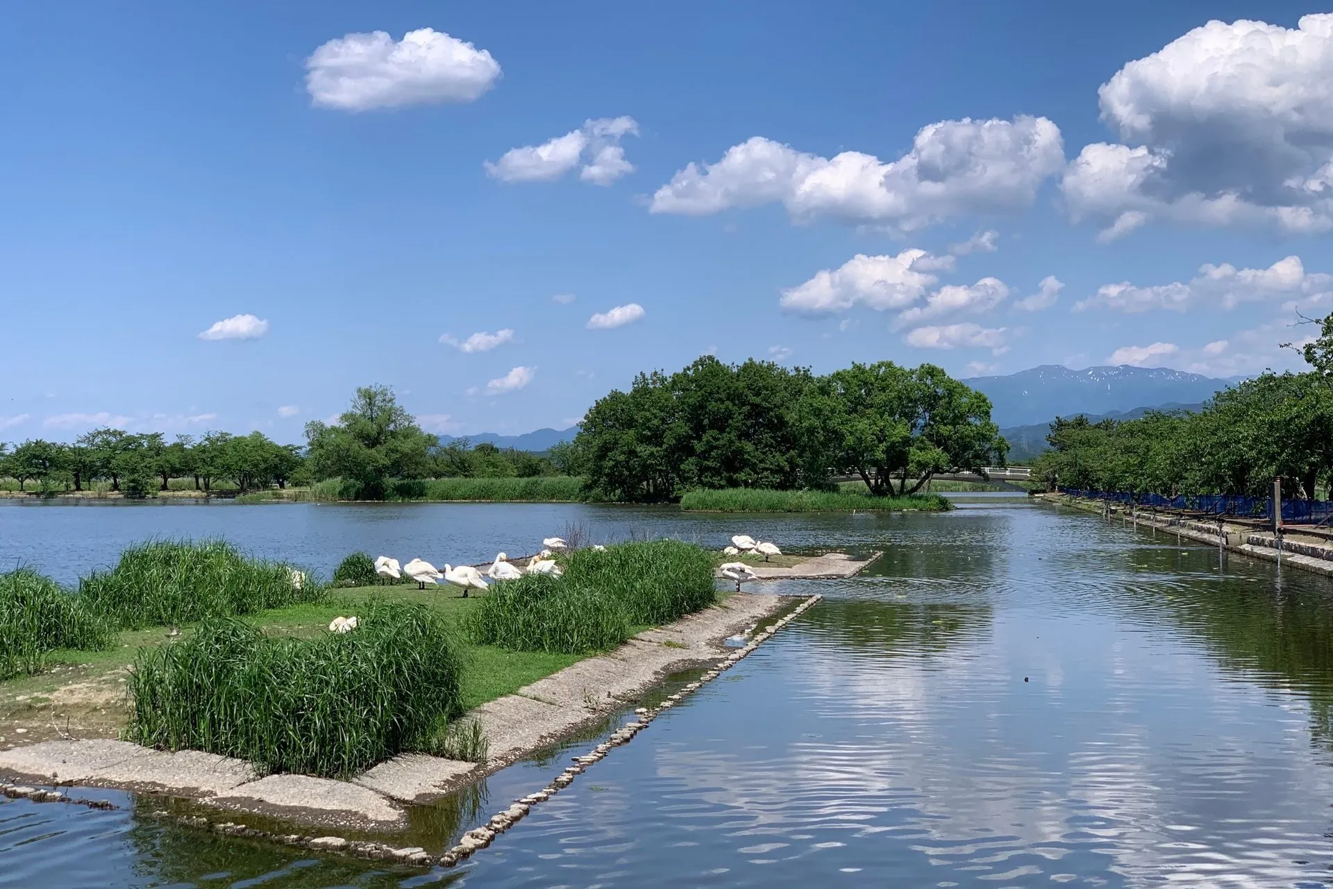 五頭温泉郷の風景