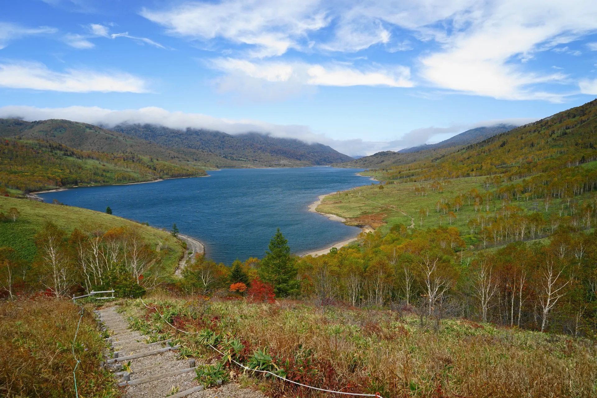 花敷温泉の風景