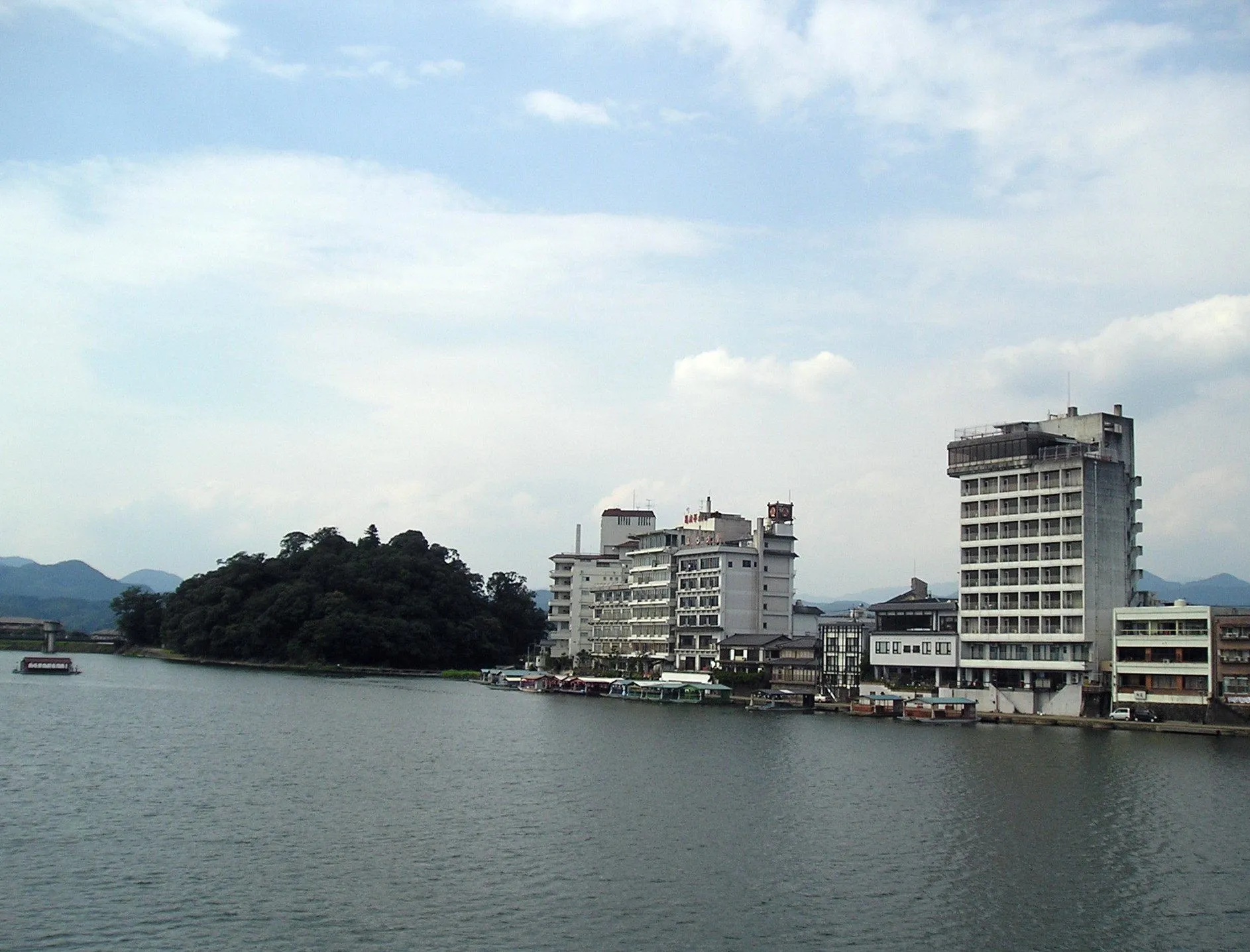 日田温泉の風景