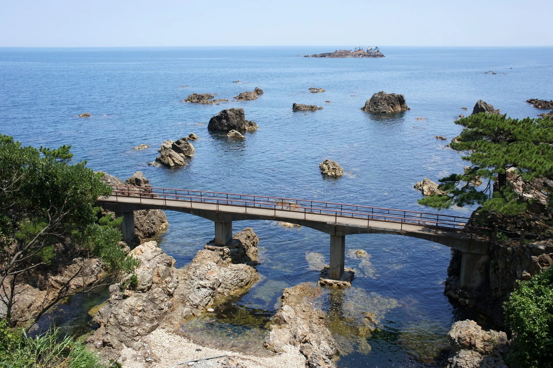 日和山温泉の風景