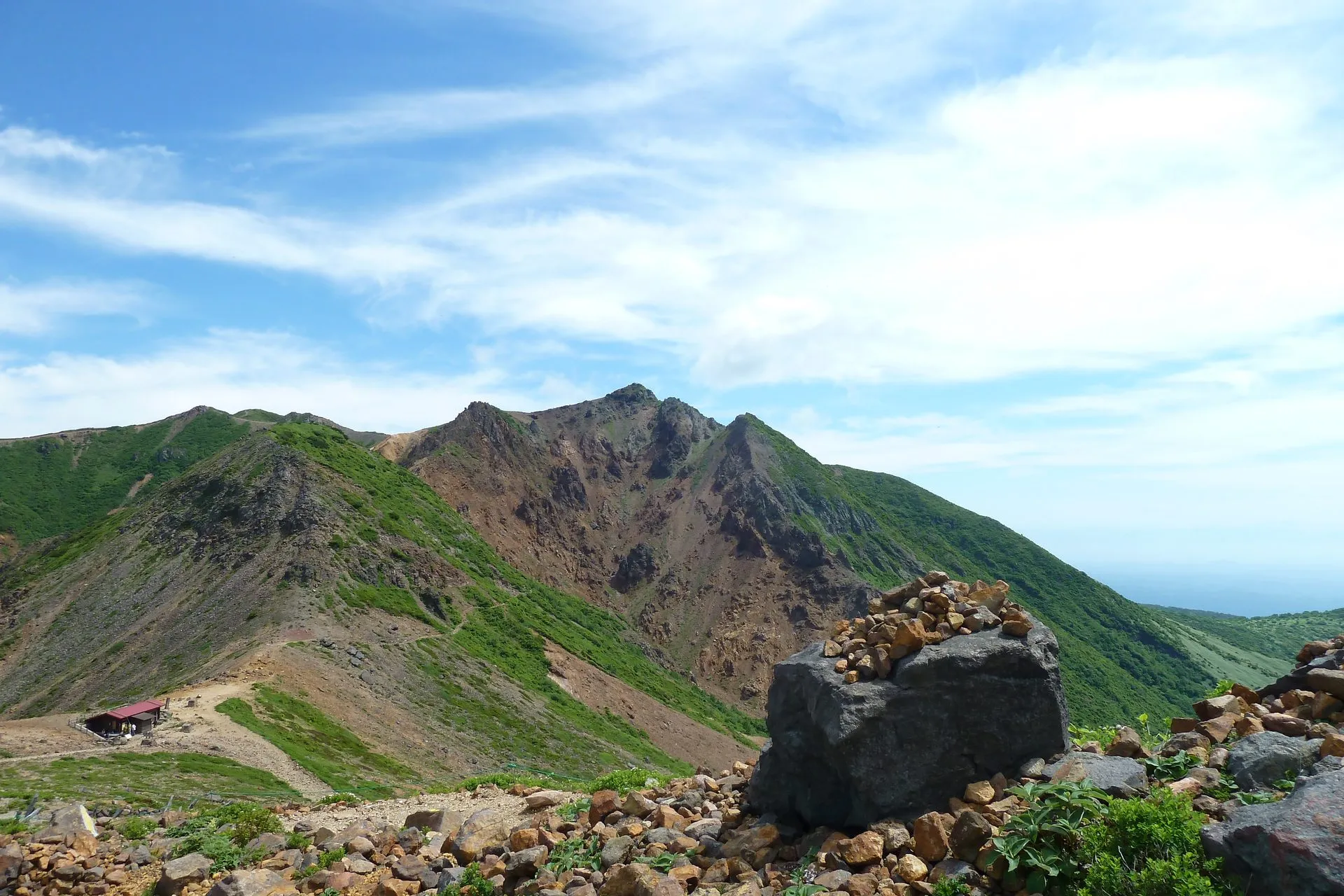 板室温泉の風景