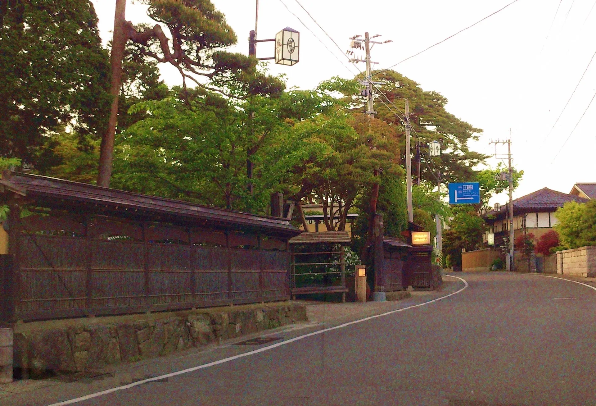 岩室温泉の風景