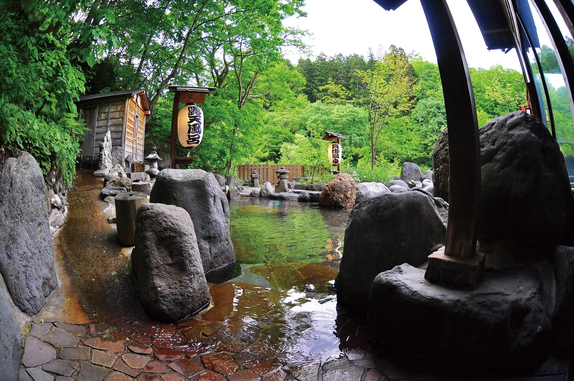 貝掛温泉の風景