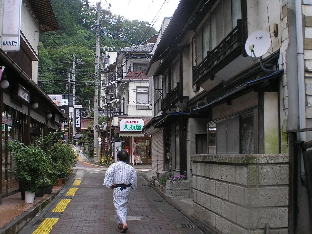 鹿教湯温泉の風景