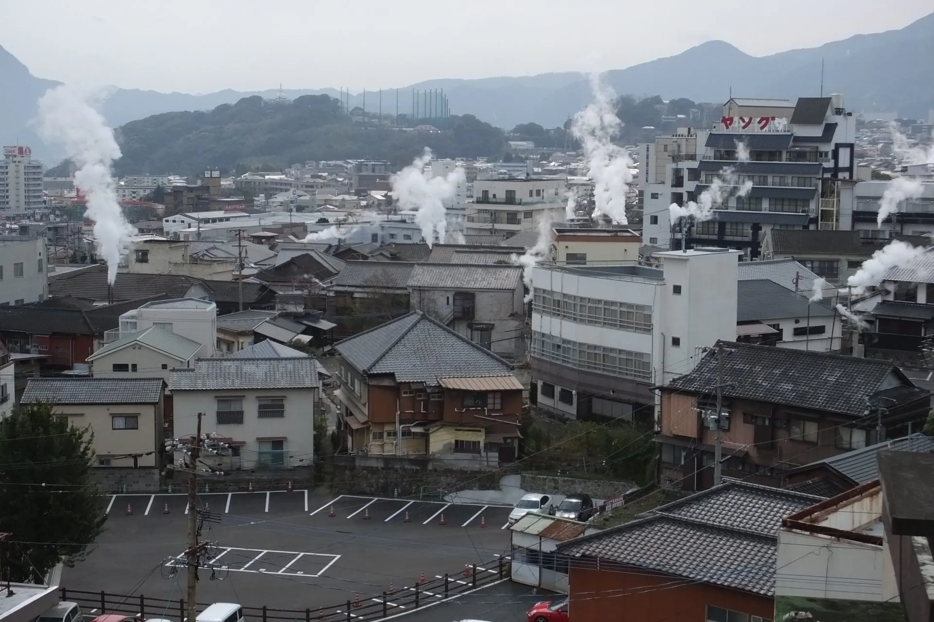 鉄輪温泉の風景