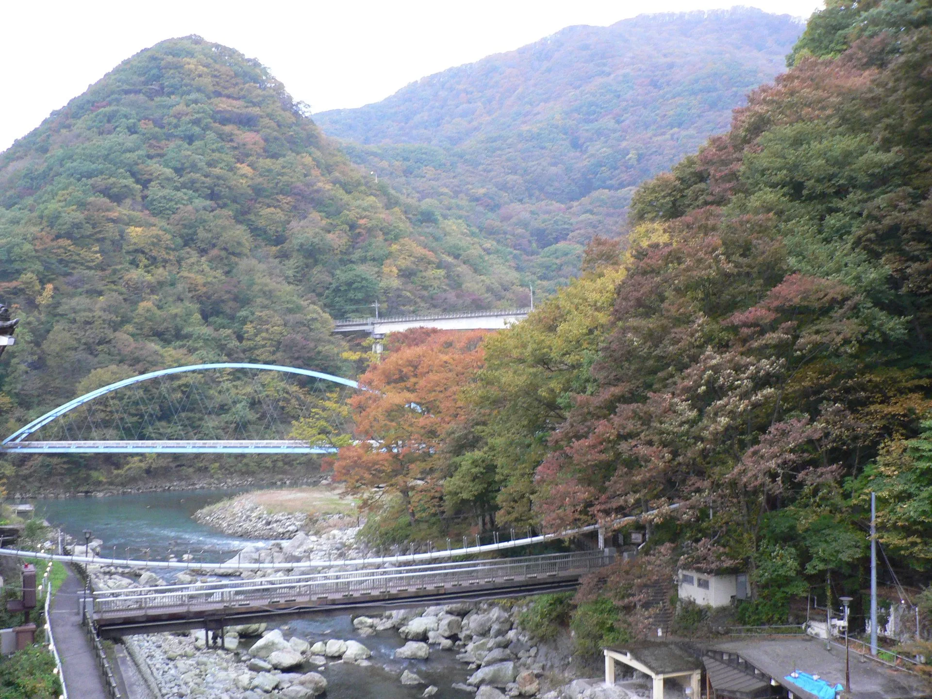 川治温泉の風景