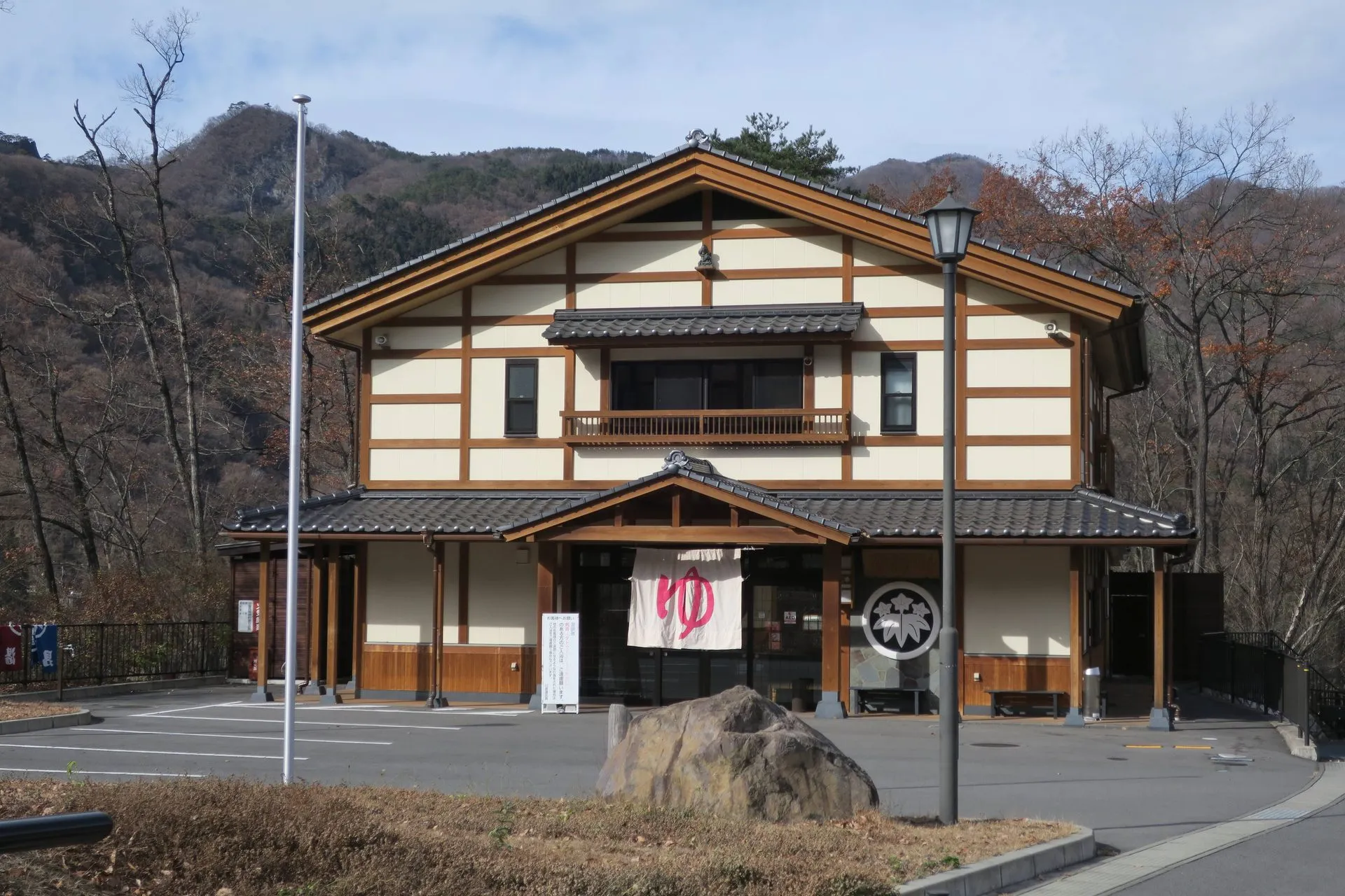 川原湯温泉の風景