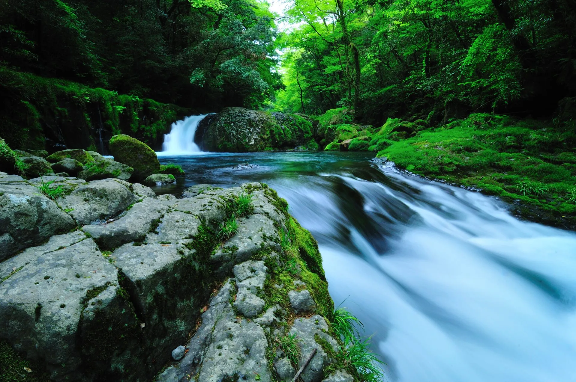 菊池温泉の風景