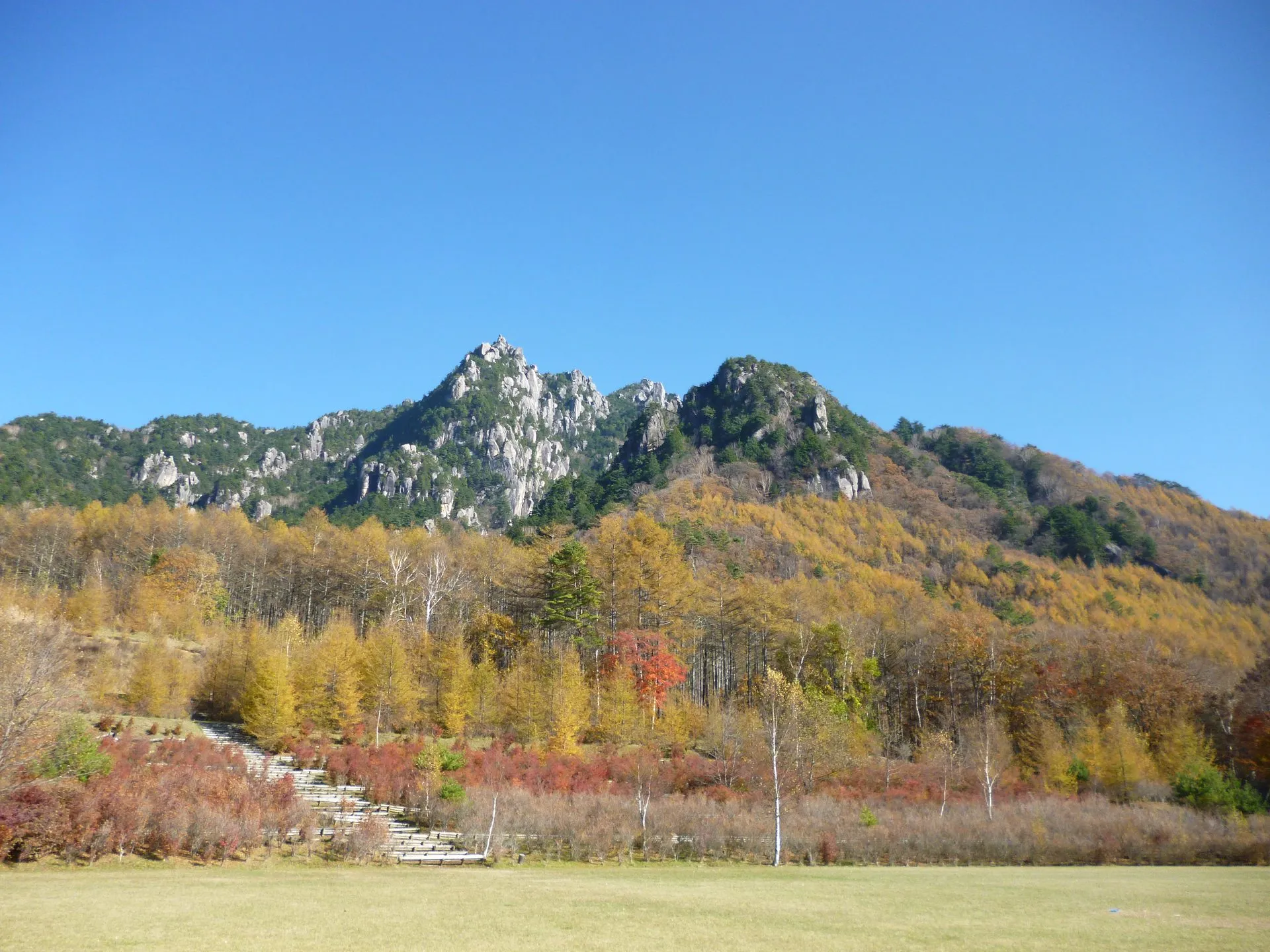 増富温泉の風景