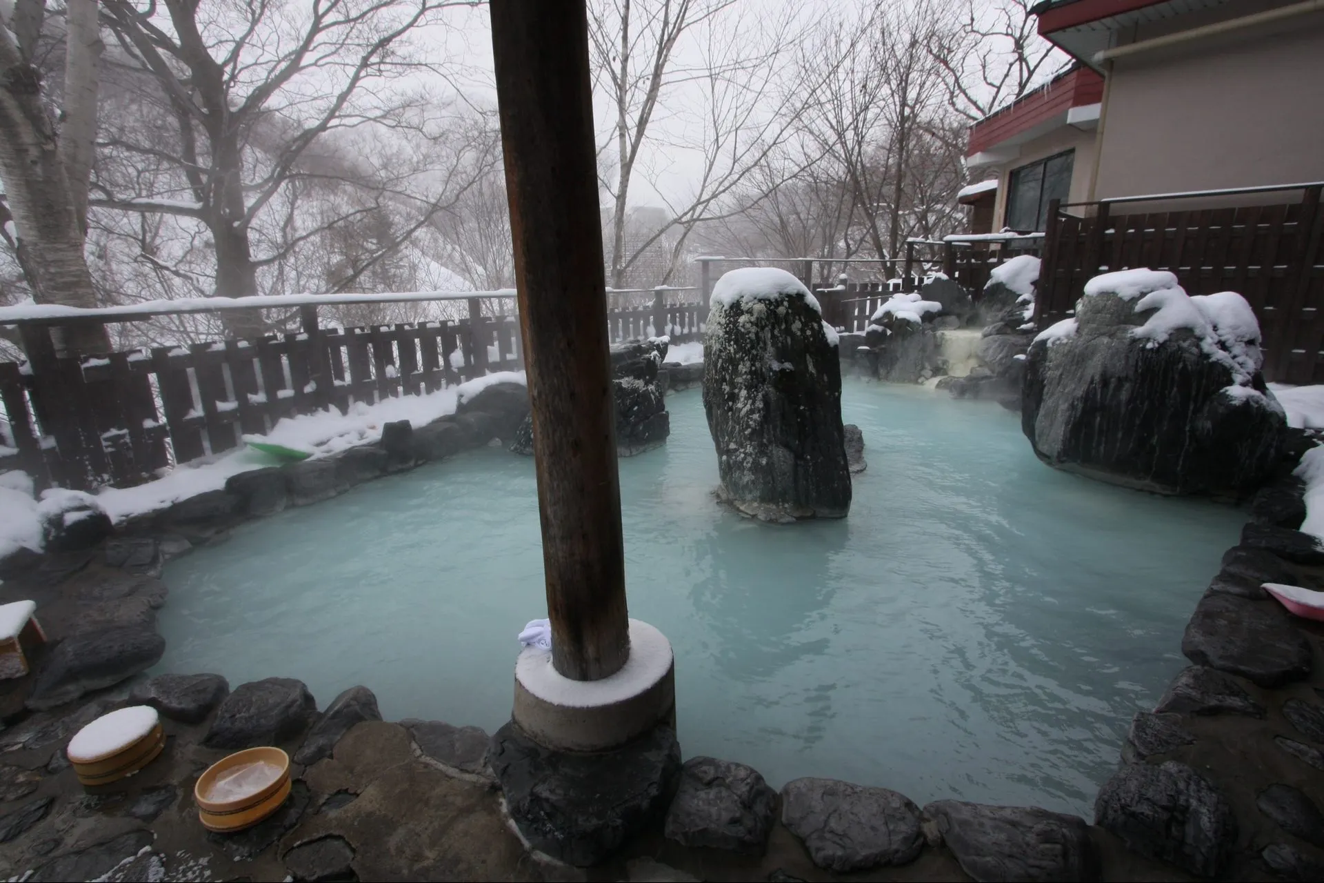 松川温泉の風景