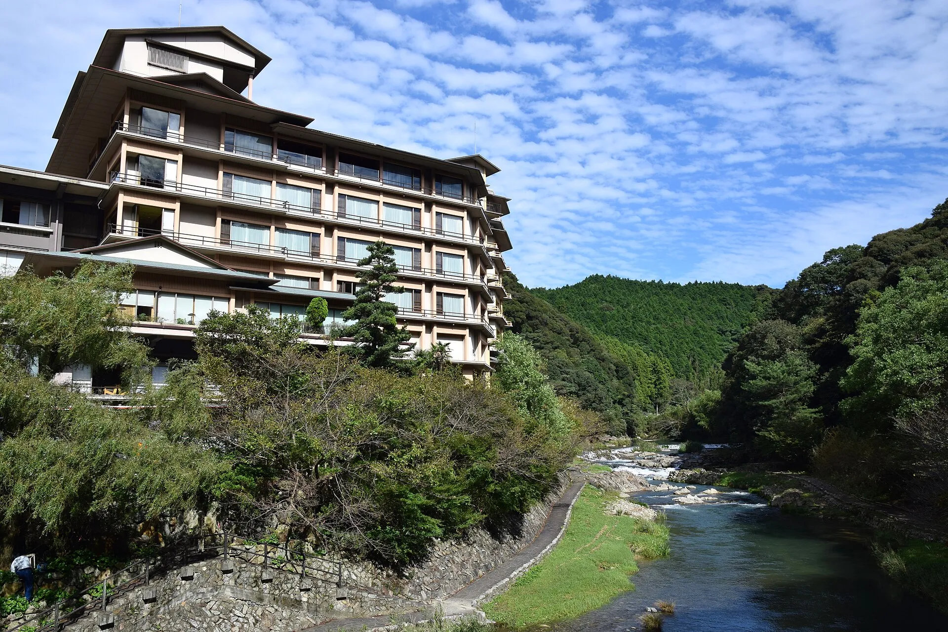 長門湯本温泉の風景