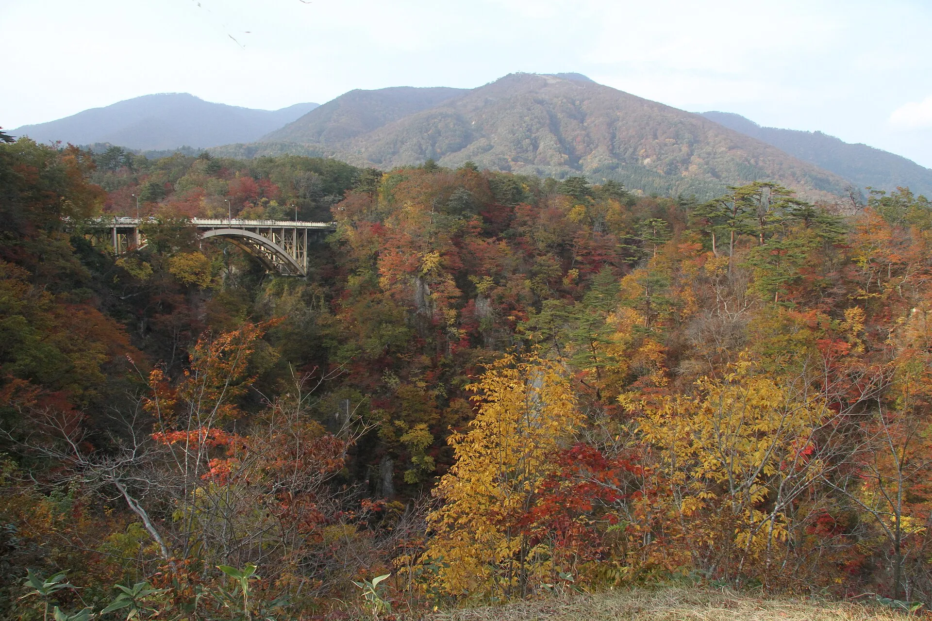 鳴子温泉郷の風景