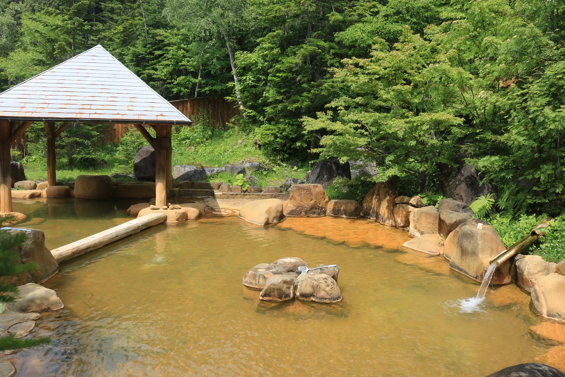 濁河温泉の風景