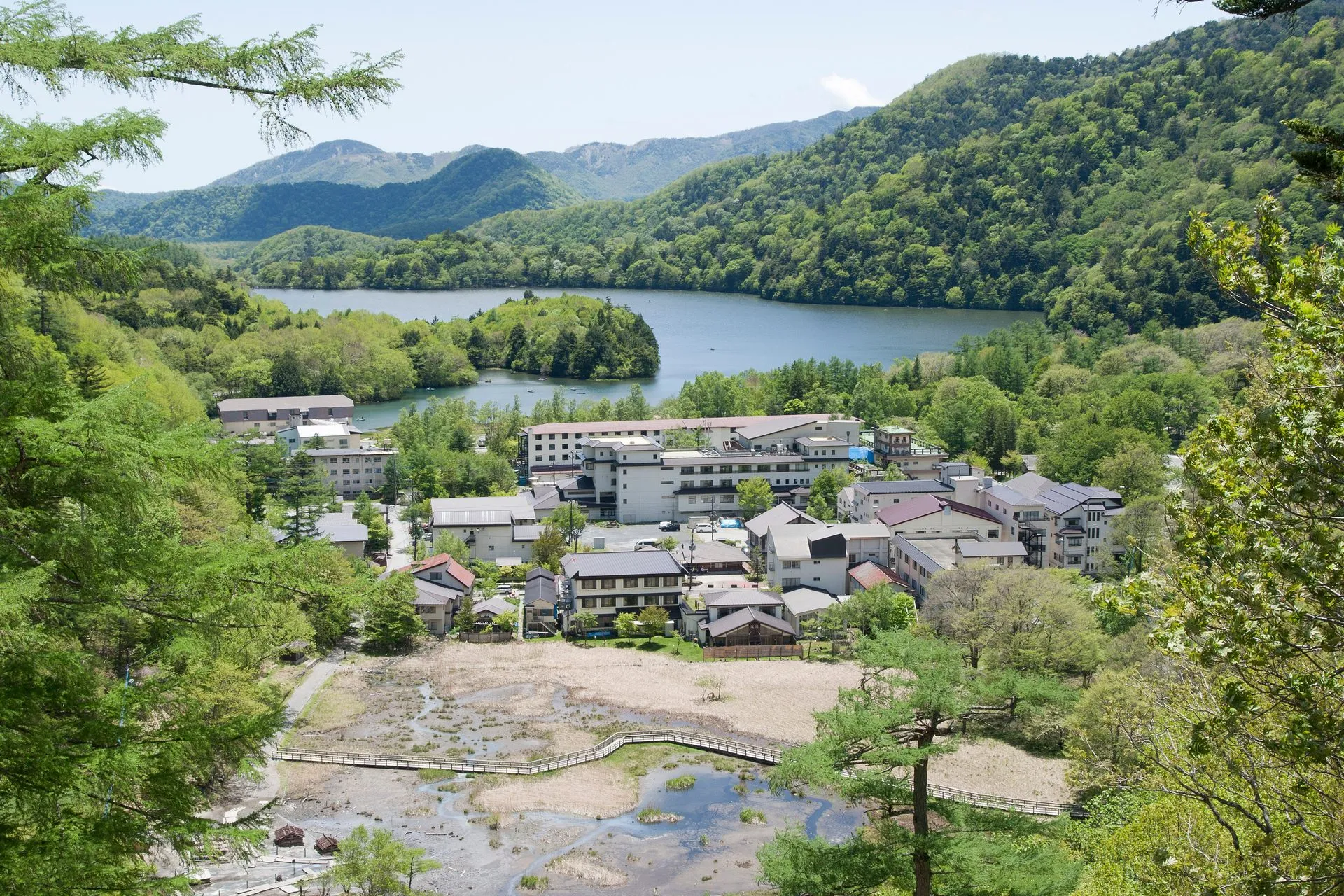 日光湯元温泉の風景