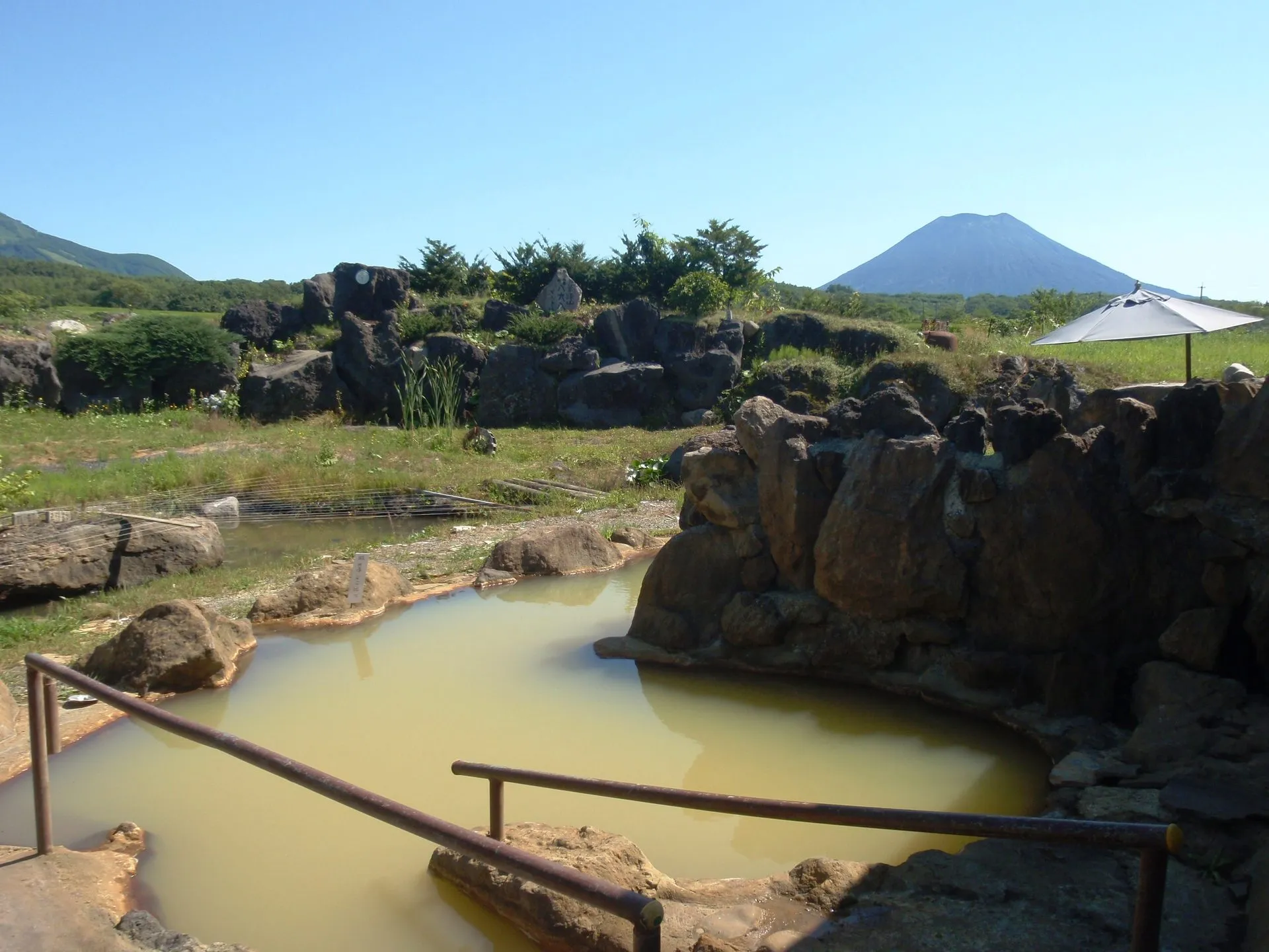 ニセコ温泉郷の風景