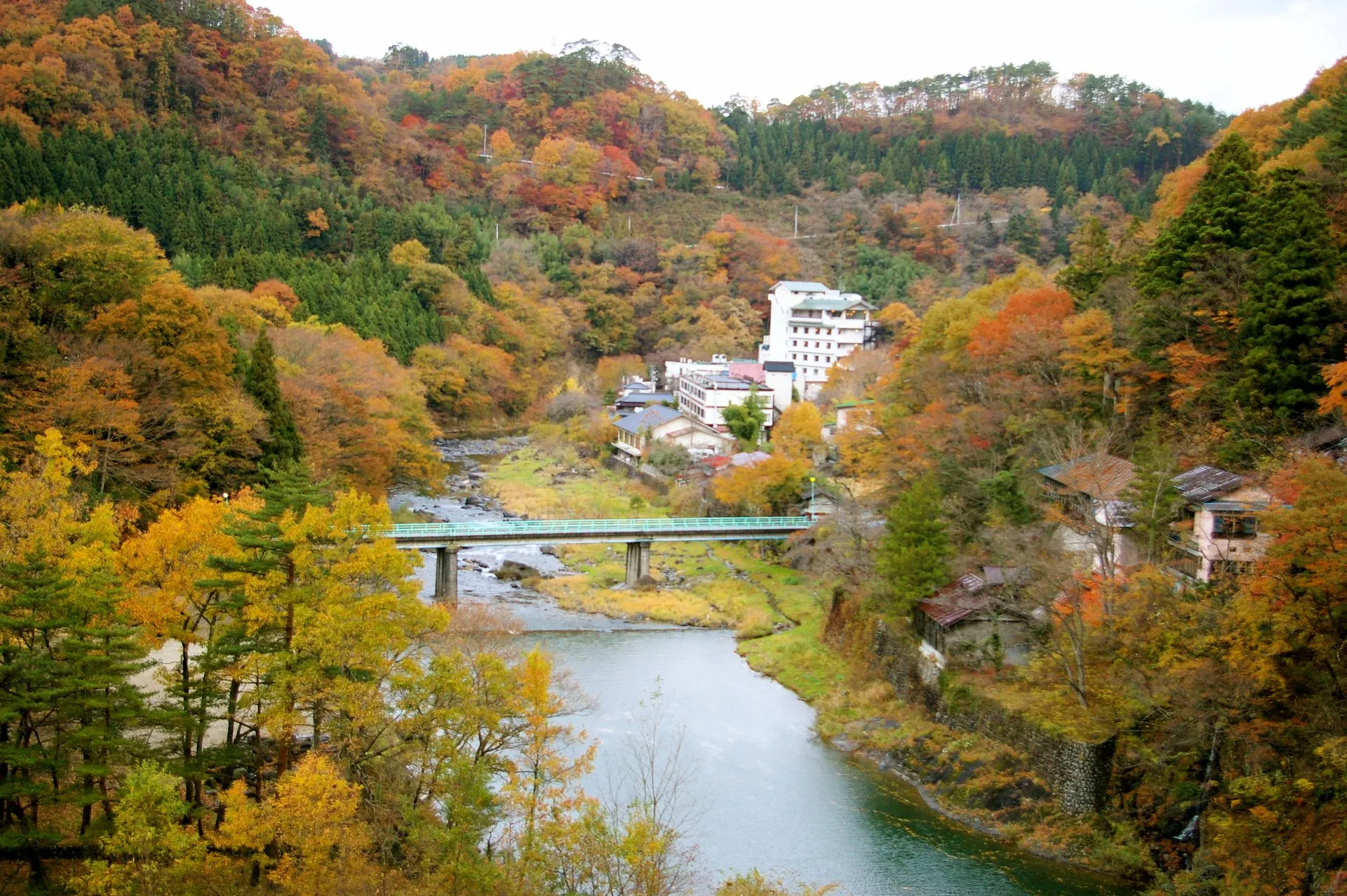 小原温泉の風景