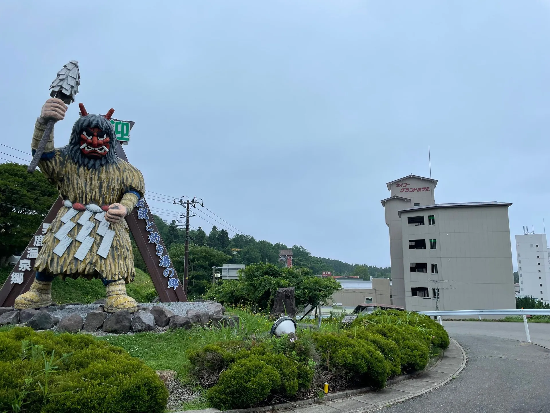 男鹿温泉郷の風景