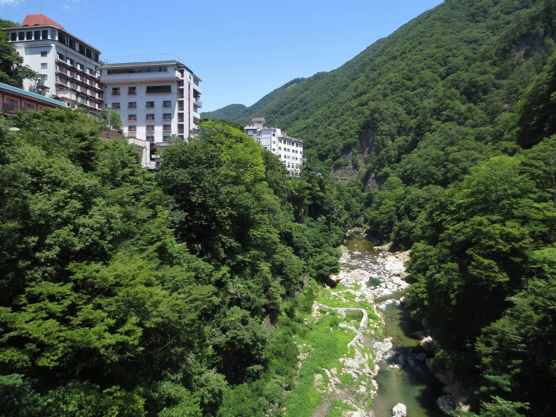老神温泉の風景