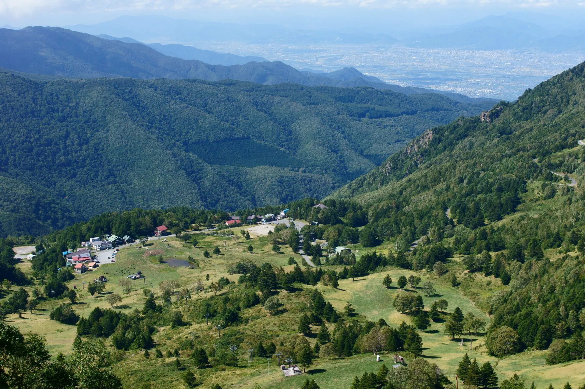 奥山田温泉の風景