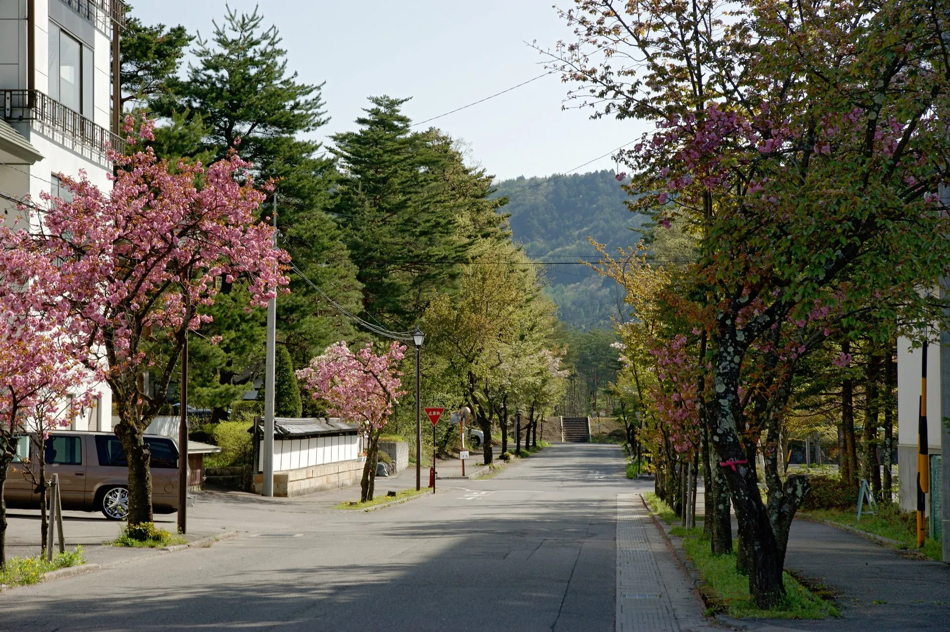 大町温泉郷の風景
