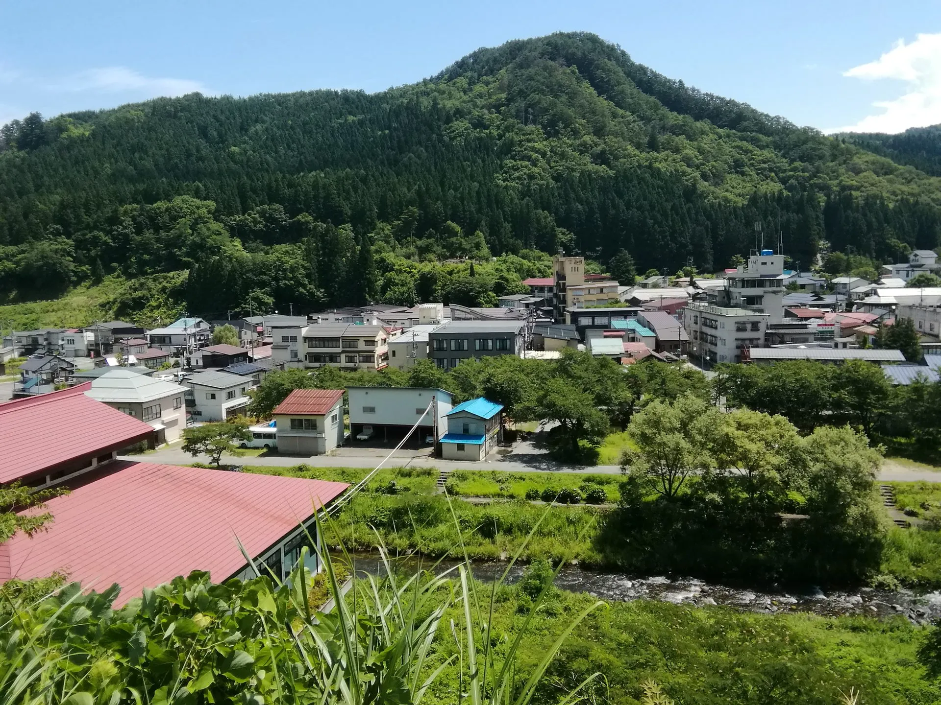 小野川温泉の風景