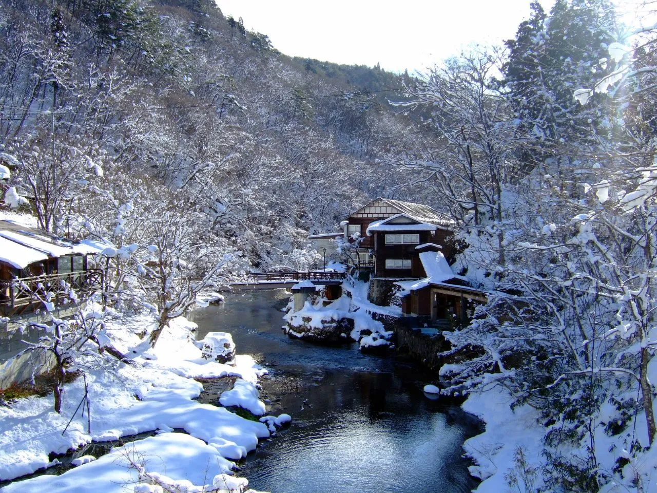 大沢温泉の風景