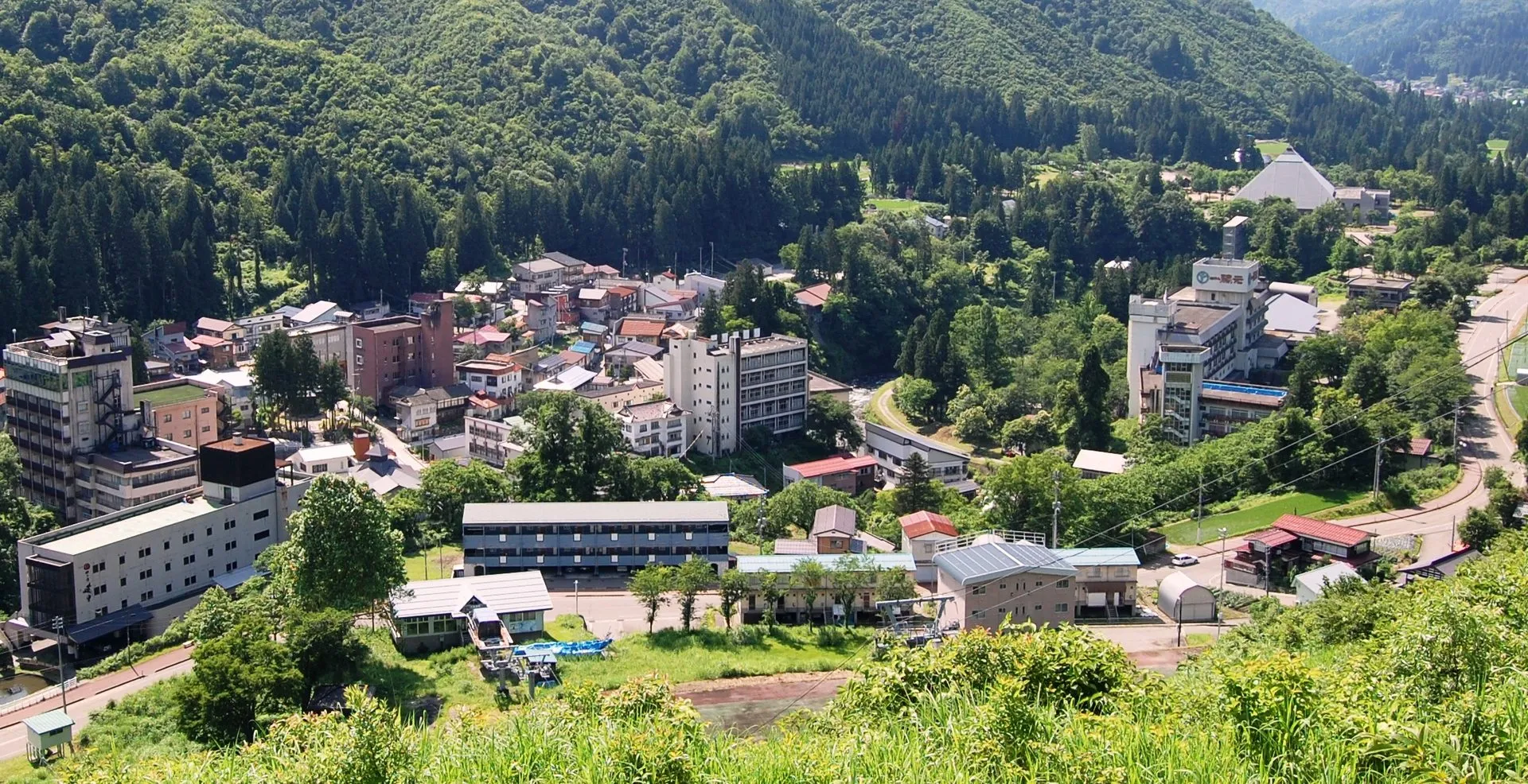 大湯温泉(新潟)の風景