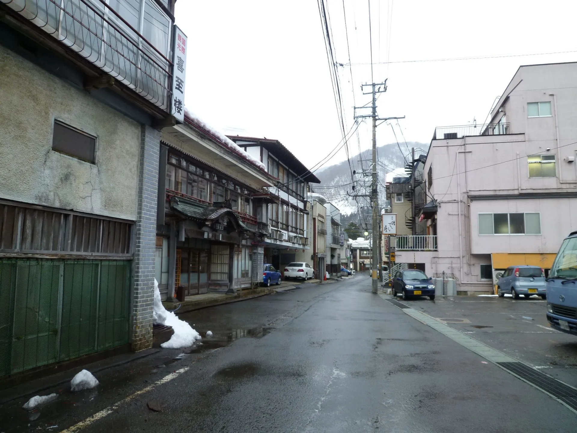 瀬見温泉の風景