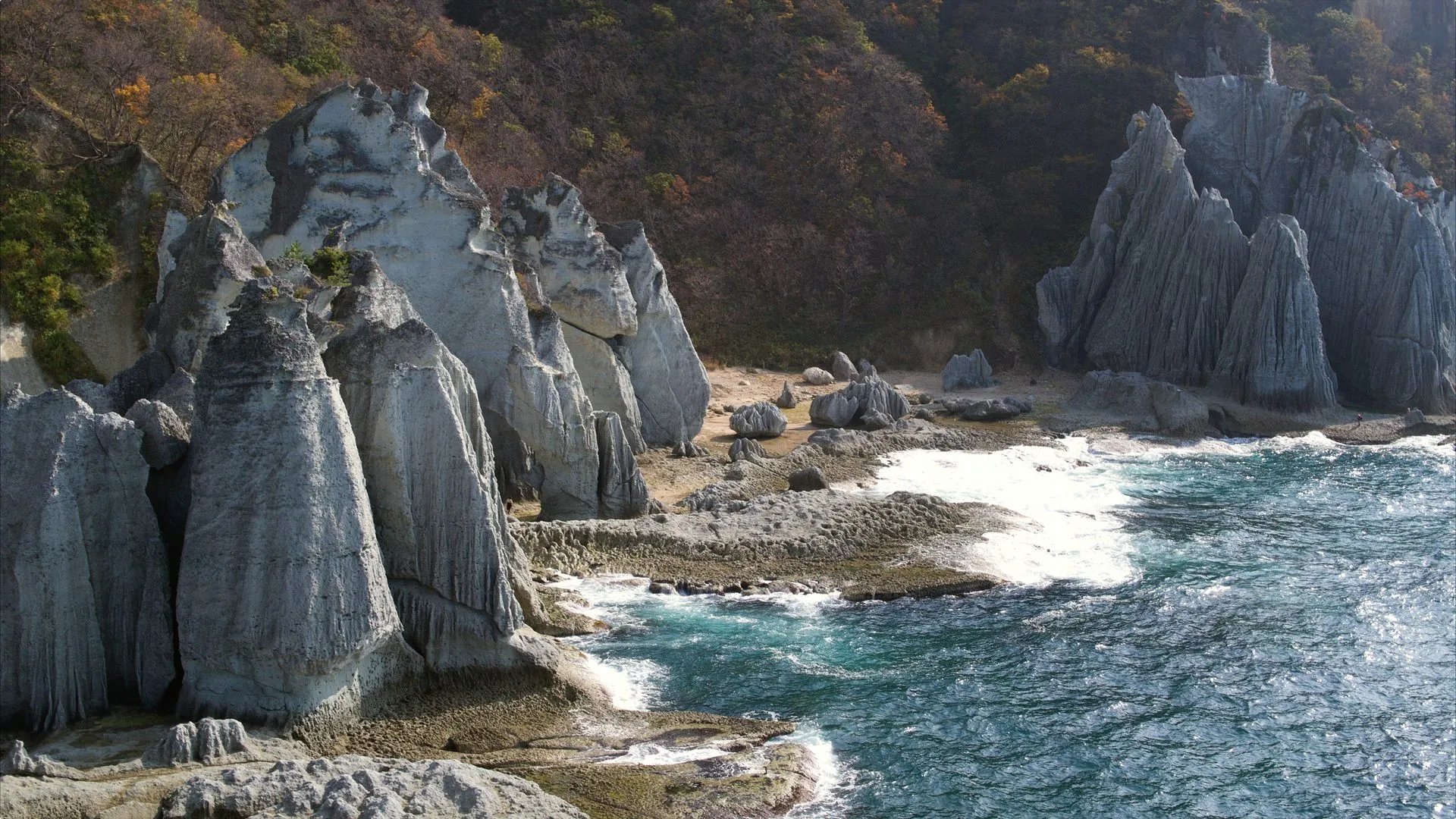 下風呂温泉の風景
