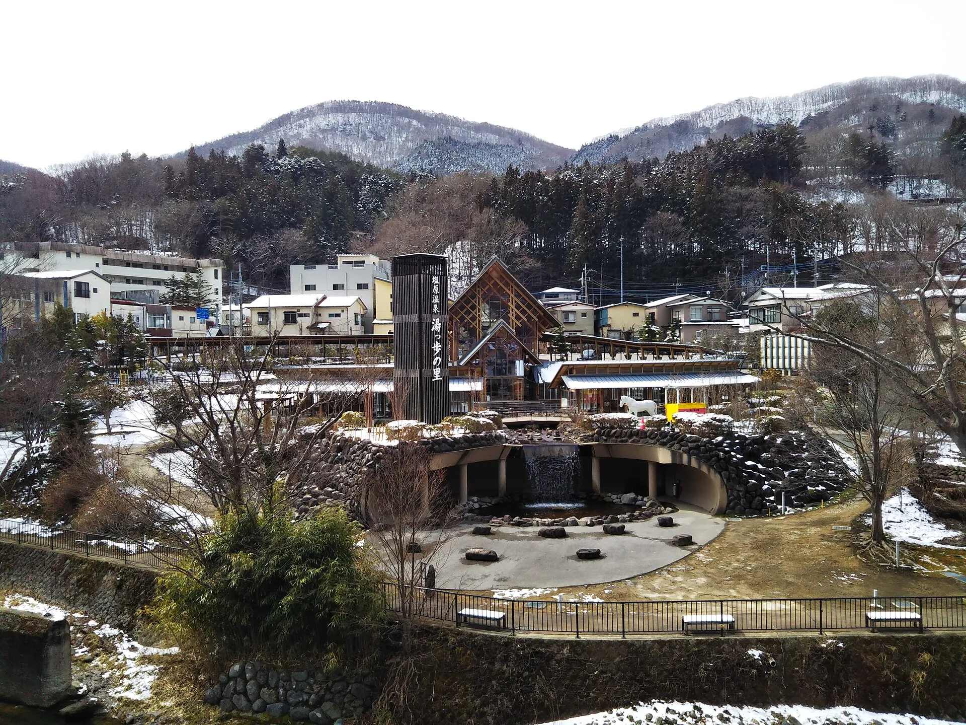 塩原温泉郷の風景