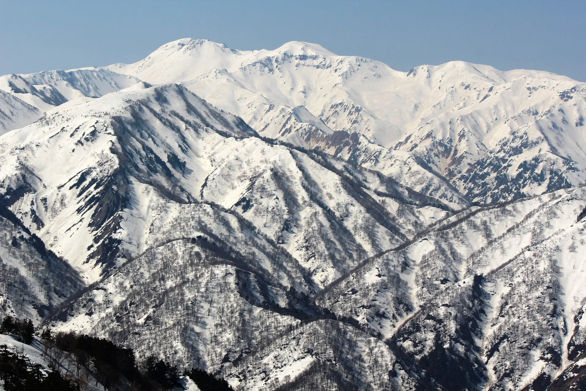 白峰温泉の風景