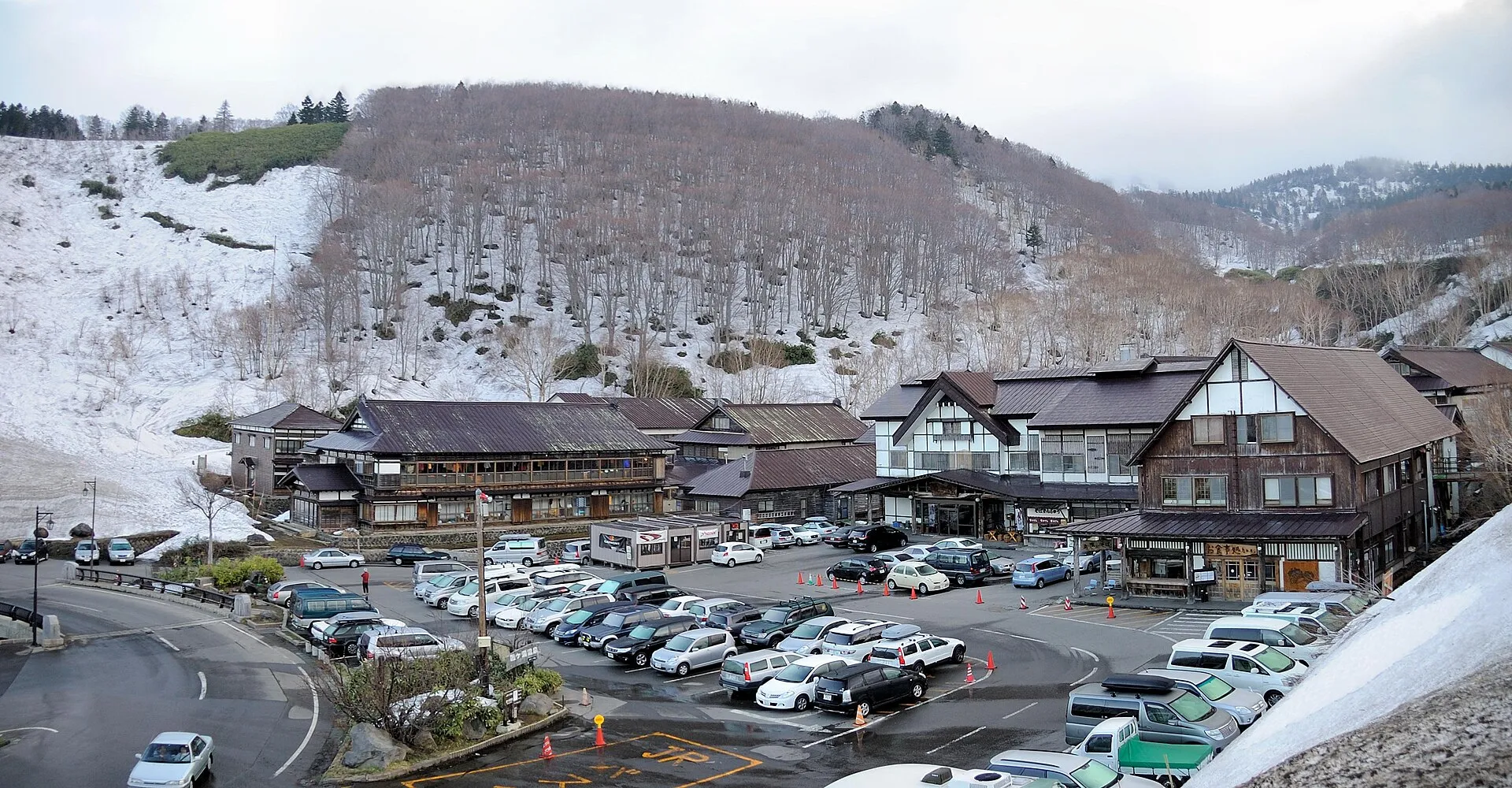 酸ヶ湯温泉の風景