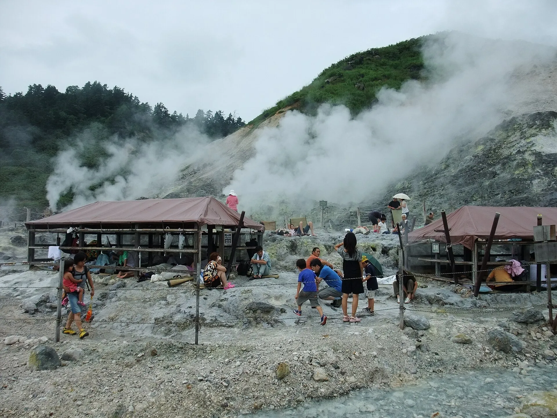 玉川温泉の風景