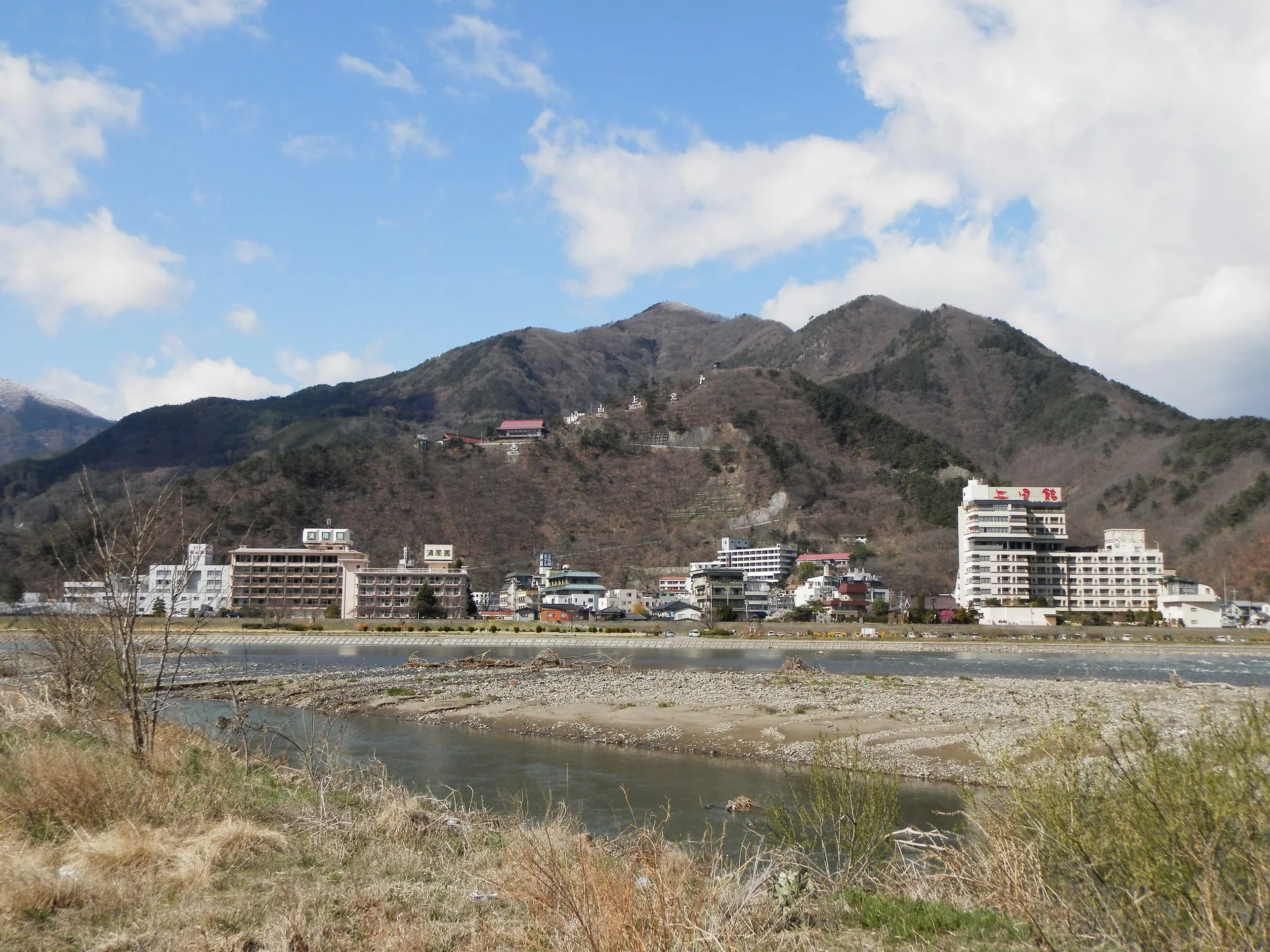 戸倉上山田温泉の風景