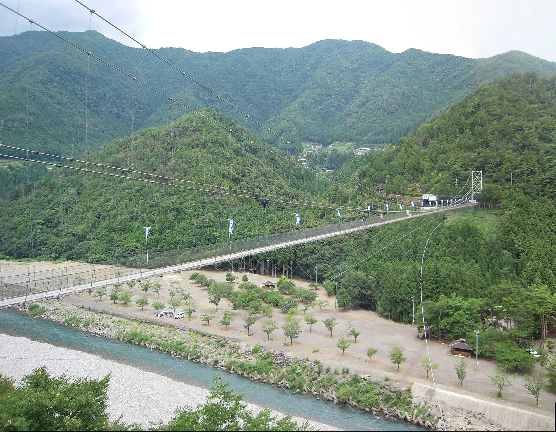 十津川温泉の風景