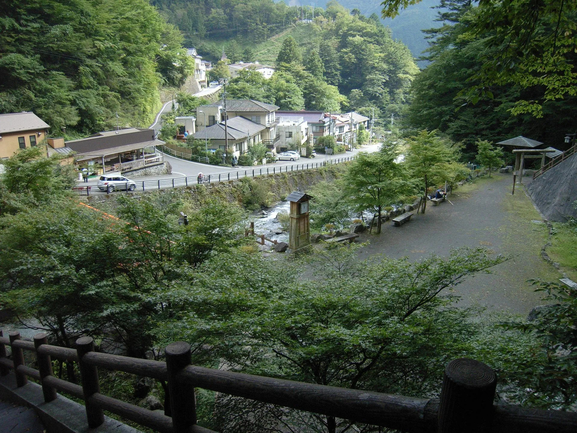 梅ヶ島温泉の風景