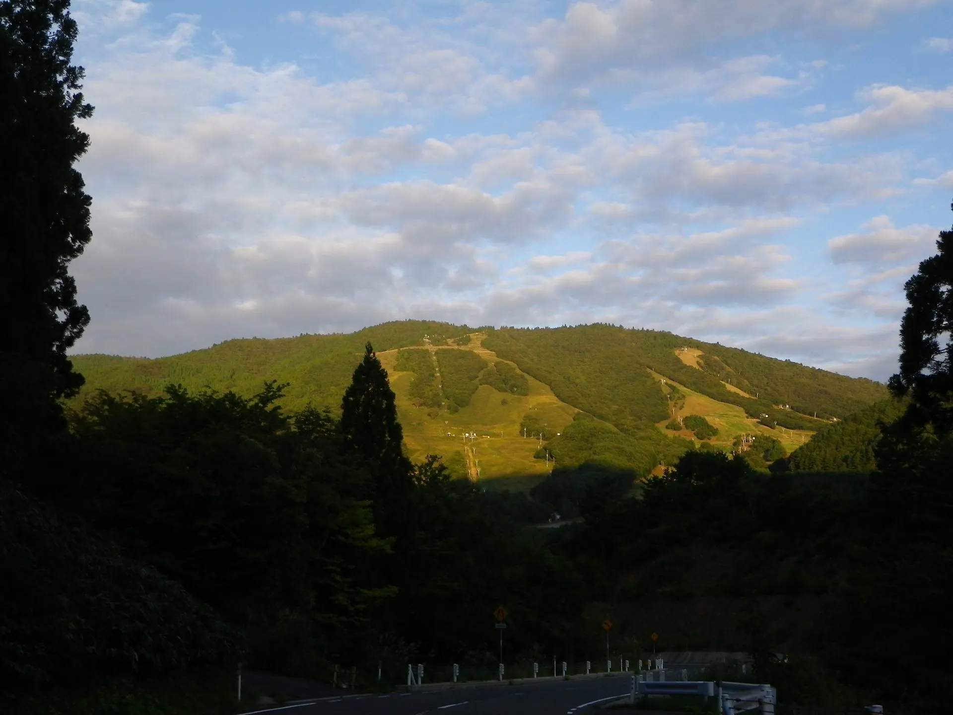 潮原温泉の風景