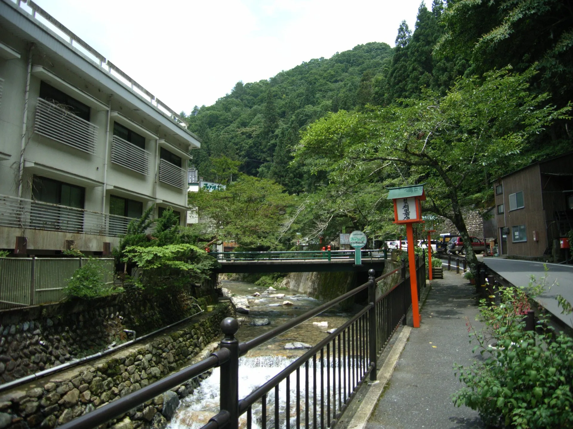 湯来温泉の風景