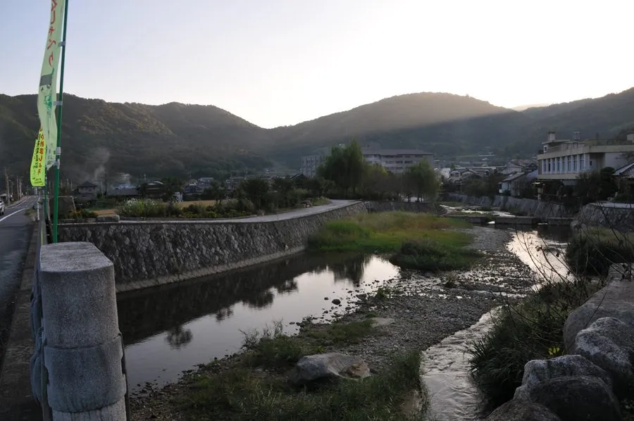 湯野温泉の風景
