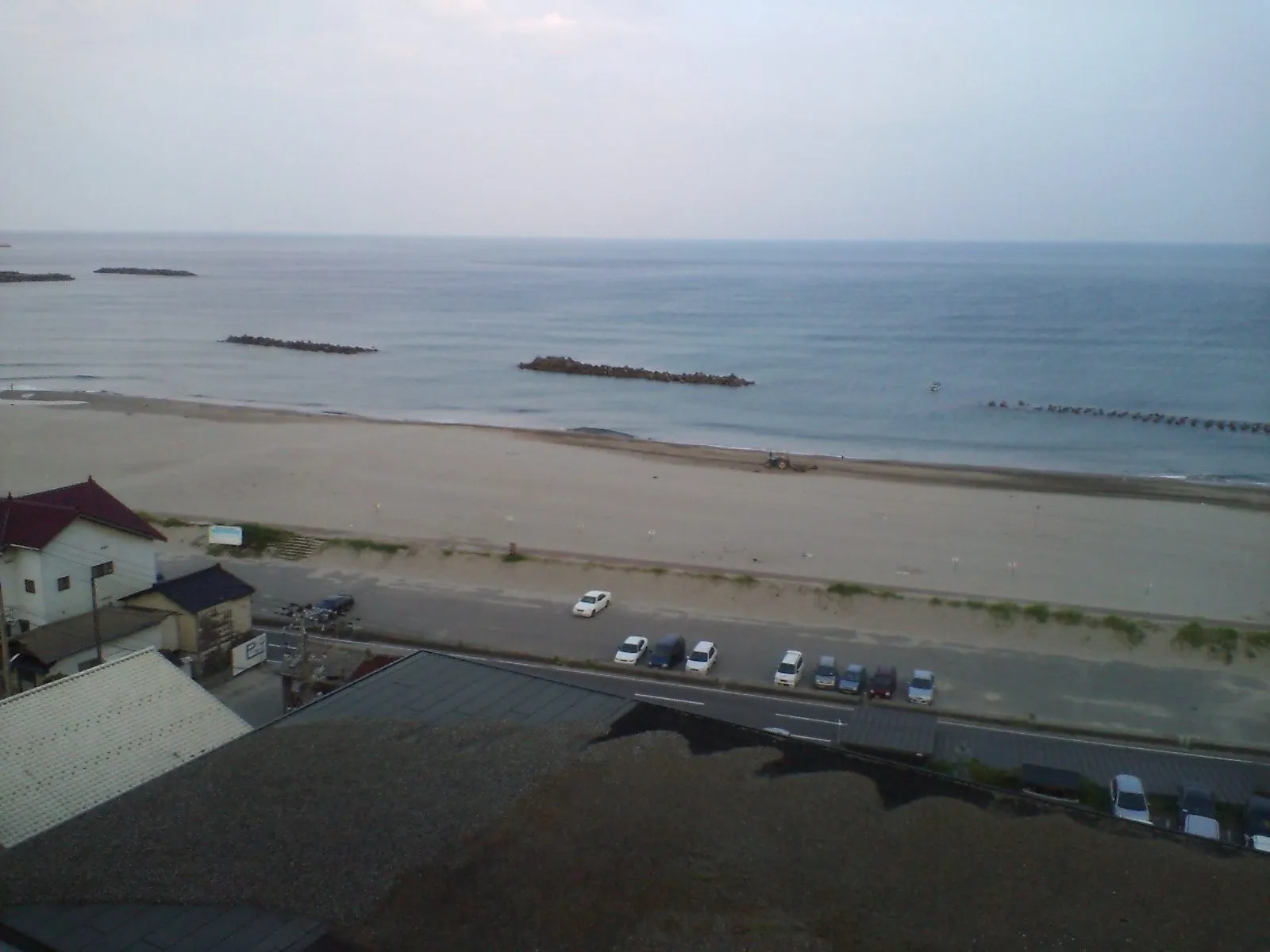 湯野浜温泉の風景