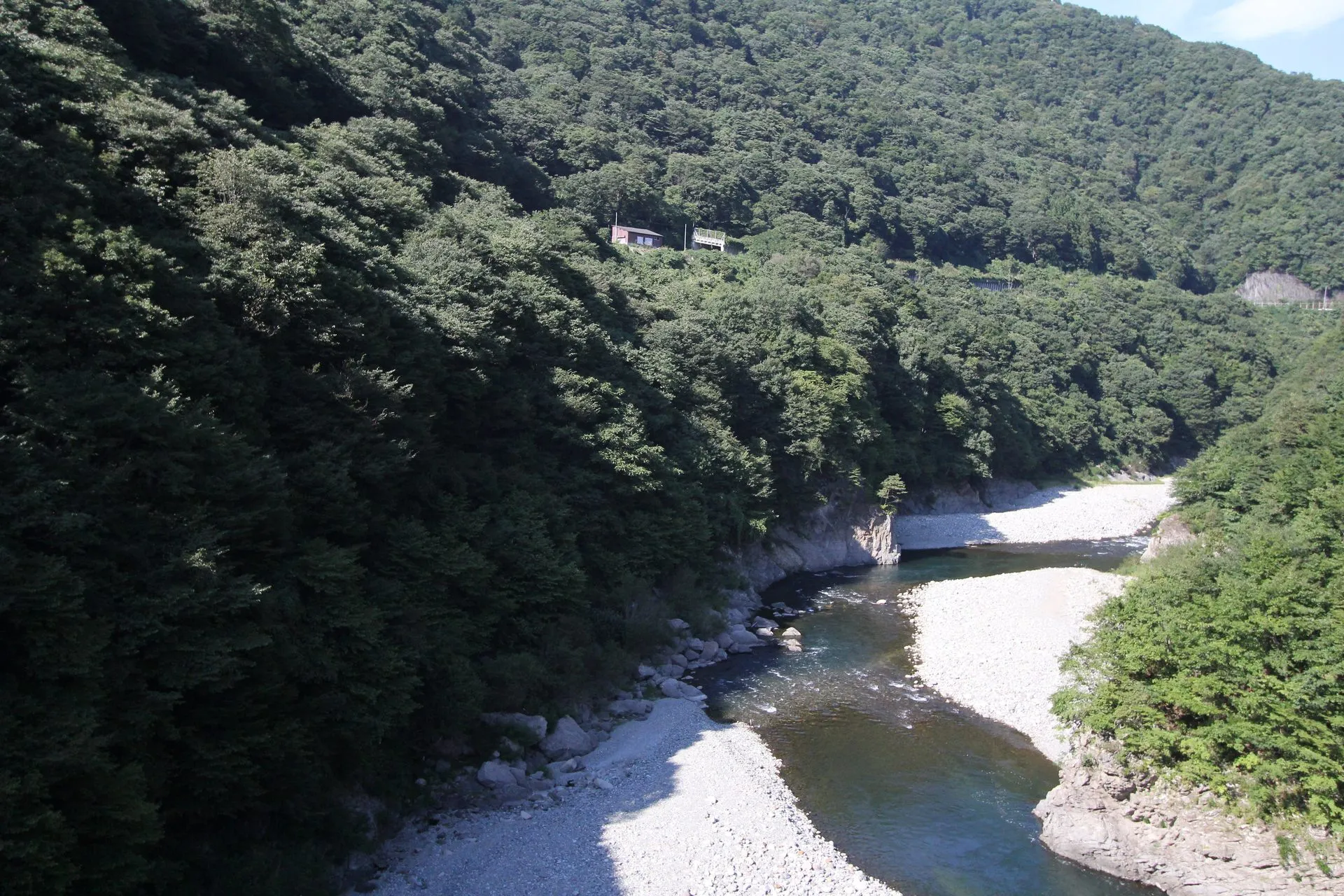 湯野上温泉の風景