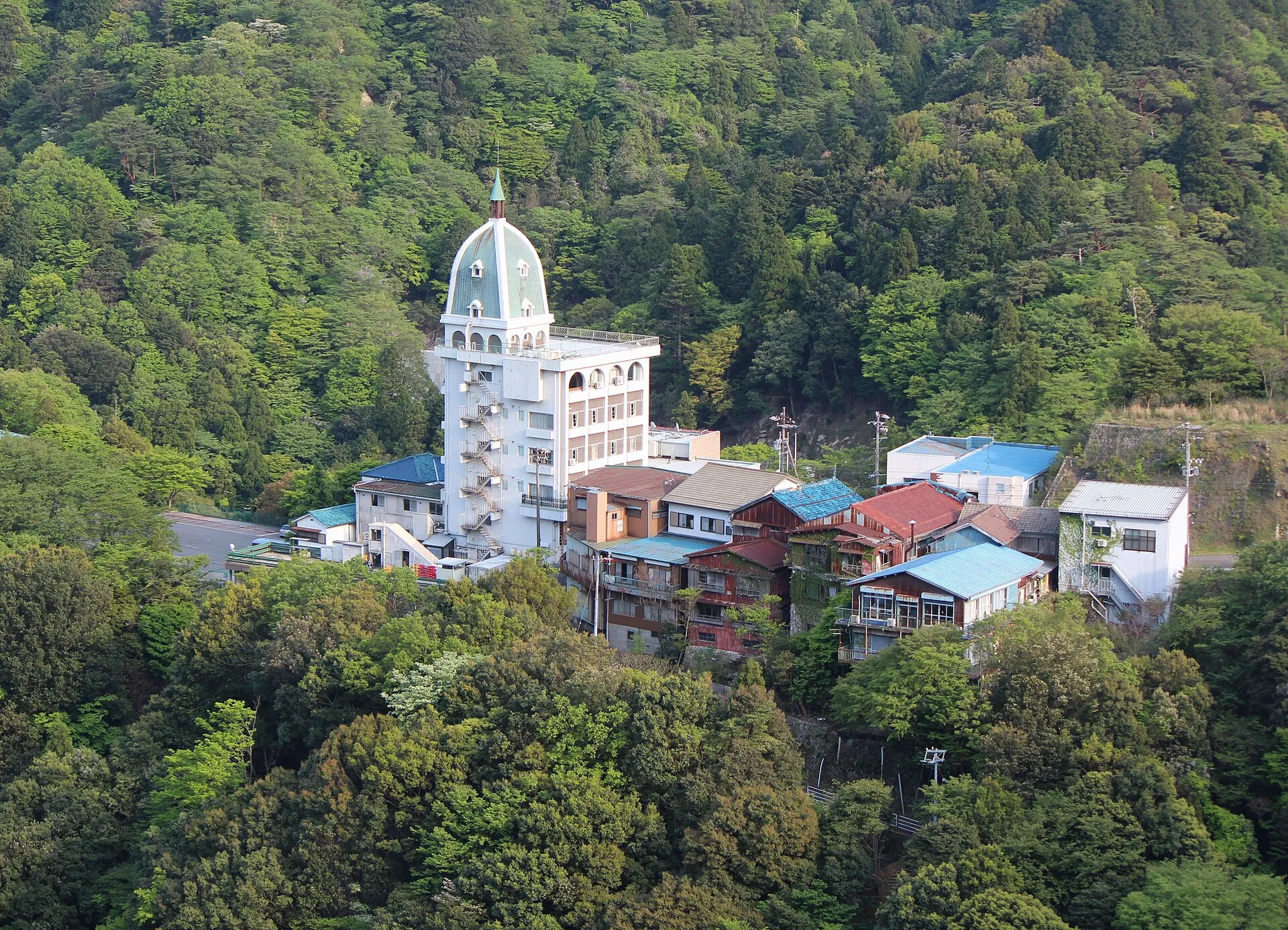 湯の山温泉の風景