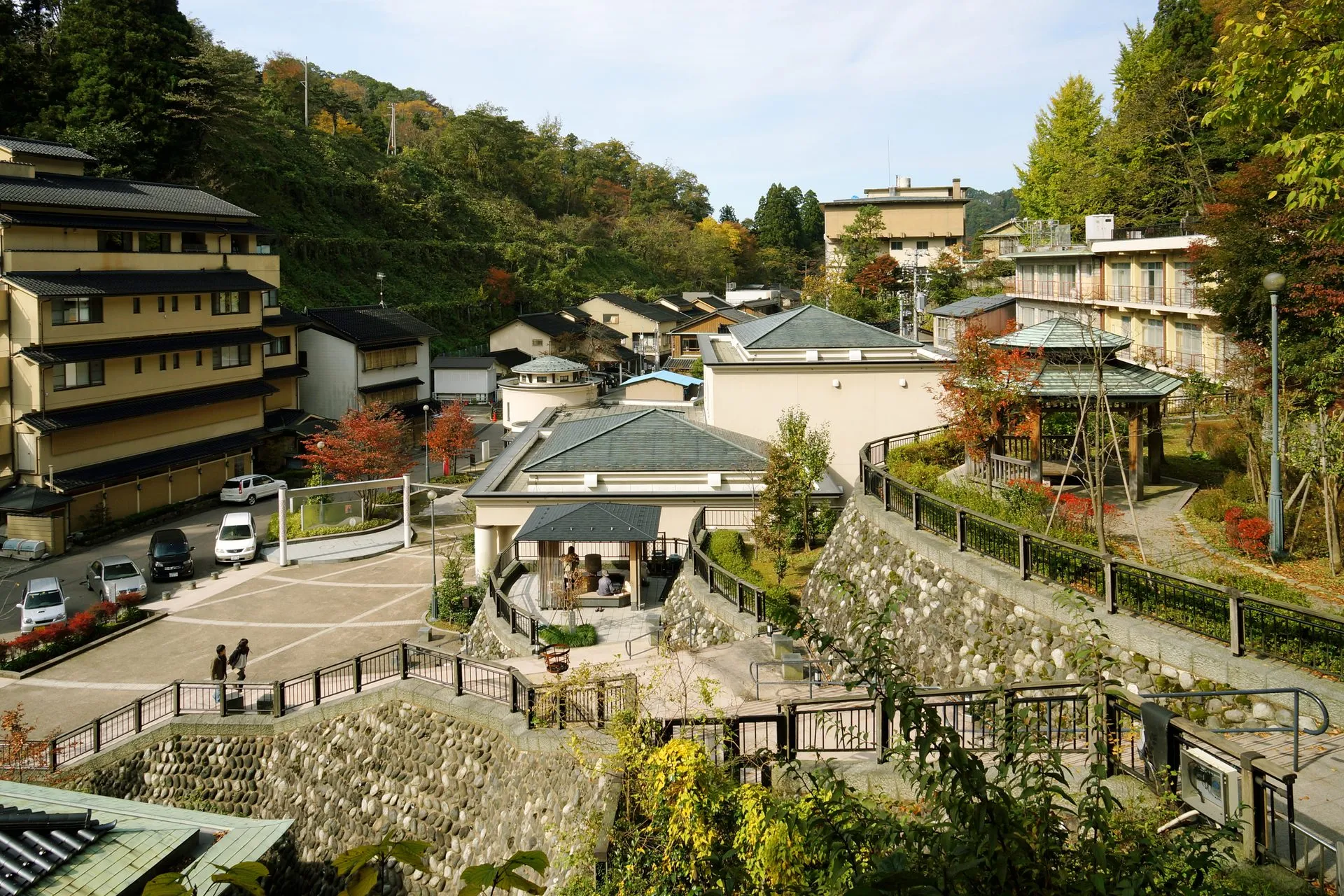 湯涌温泉の風景